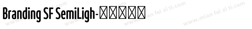 Branding SF SemiLigh字体转换
